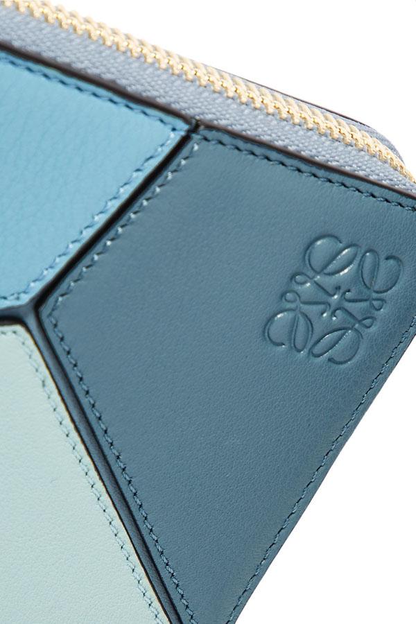 LOEWE財布 スーパーコピー PUZZLEラウンドジップ長財布 Blue 122N96.F15